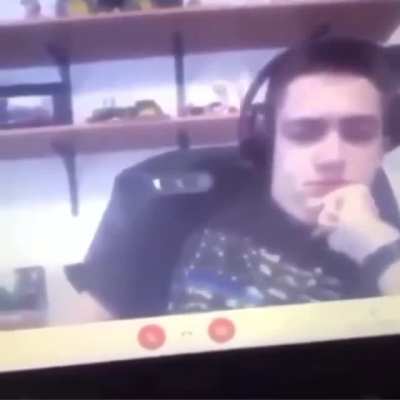Guy that forgot to turn off his camera while beating his meat during class.
