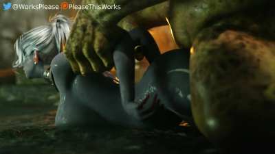 The Orc easily defeated the lone Elvish adventurer, claiming her body in victory as his new personal fucktoy. (Plea<wbr>seThi<wbr>sWork<wbr>s)