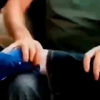 He Leg Broken