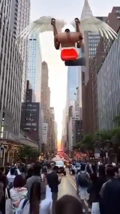 Angel spotted in the streets of new york