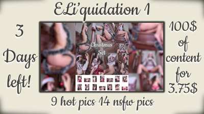 3 Days left to get access to all this content for the lowest price ever ! 😍

Join my premium OF before Sunday 28th at 5pm and everything will be sent to you ! &hearts;
If you miss this, you'll have to pay the full price for each before they disappear forever soo
