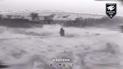 Drones from Ukraine's "Nebesna Kara" UAV Battalion of the 54th Mechanized Brigade struck Russian soldiers wearing "penguin cloaks". Published February 2, 2026