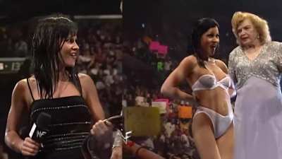 "But I know you came here to see me get naked. I'm not going to disappoint you!" - The Kat, WWF Armageddon 1999 [gif]