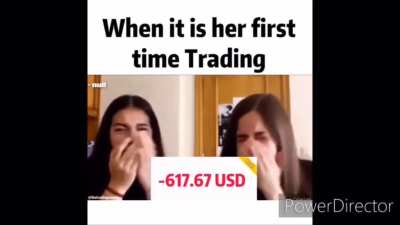 When it&rsquo;s her first time trading