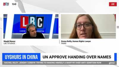 UN human rights lawyer claims UN is sharing names of uyghur dissidents with China. Horrible if true
