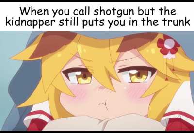 No fair...
