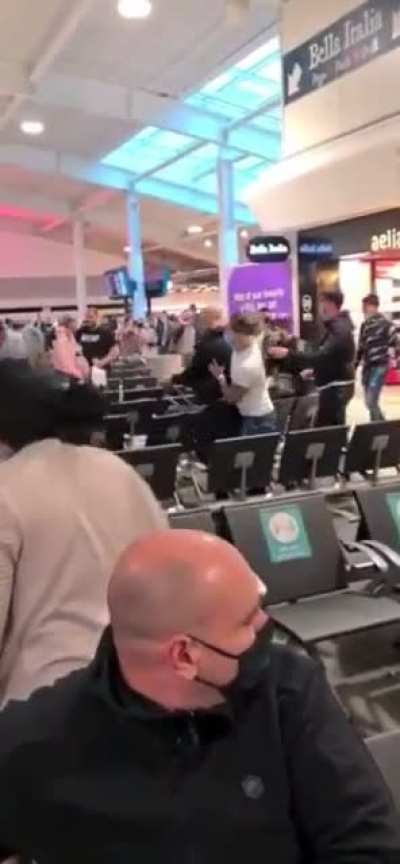 Brawl at UK airport