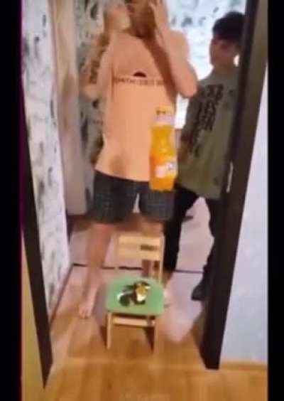 The way he kept going even after hitting the door frame 😂😂😂😂😂