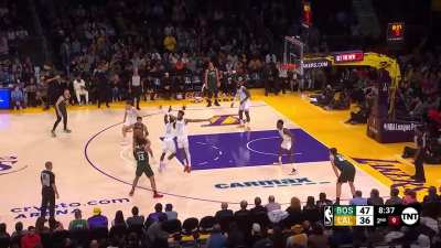 [Highlight] Beautiful 3-point stroke by Jayson Tatum 🎯 He has 17 PTS and we're not even halfway through Q2 on TNT
