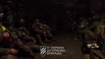 3rd assault brigade takes cover in the basements of coke plant under constant enemy fire, Avdiivka, Feb 2024.