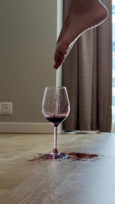 This wine costs more than you&rsquo;ll ever be worth. And I still poured it on my foot for you to clean up with your tongue