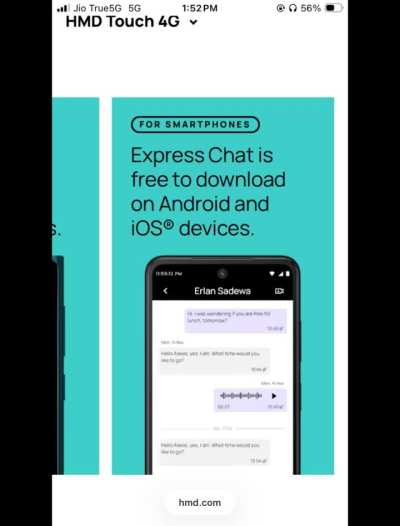 HMD launches dumbphone with chat/group chat/ video call support