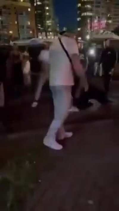 Rick Ross and his crew got hands put on them in Cananda for playing "Not Like Us" at his show 