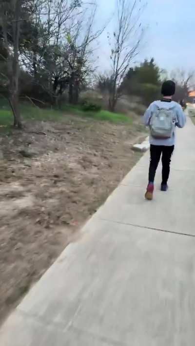 Guy confronts bigot who told him “go back to your fucking country” as he was walking his dog - Austin, TX