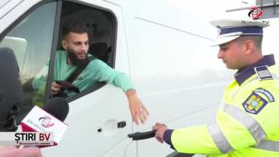Cop vs car door