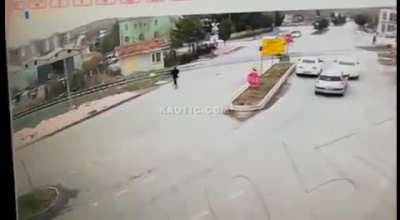 Turkish man hit by train