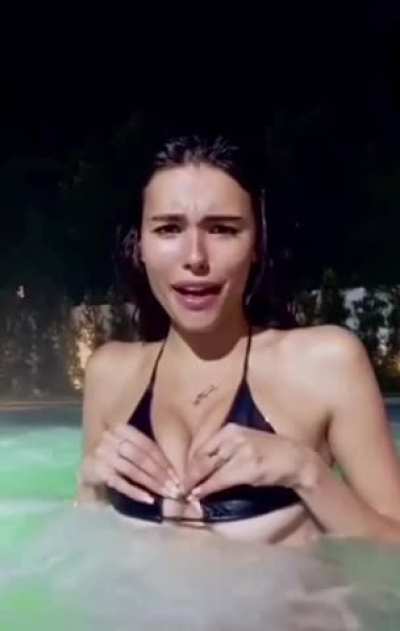 Madison doesn&rsquo;t like it when you stare at her tits in her tight bikini top