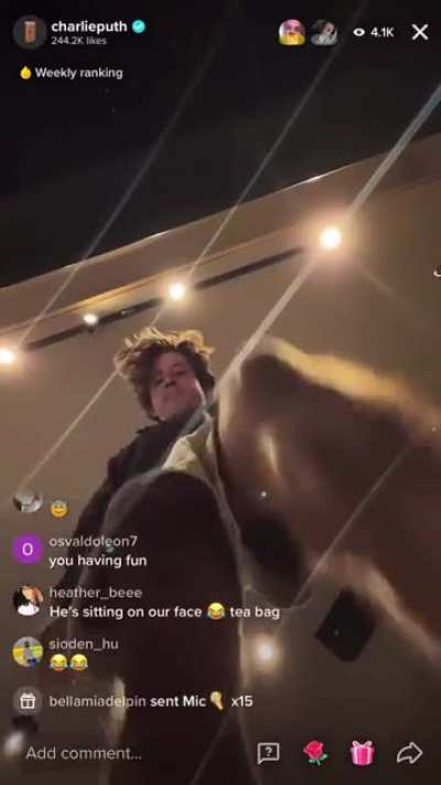what the hell is Charlie Puth doing