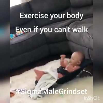 Da baby be grindin' 😳