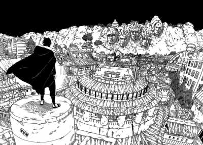 Animation manga-panel "Sasuke's Return to Konoha"