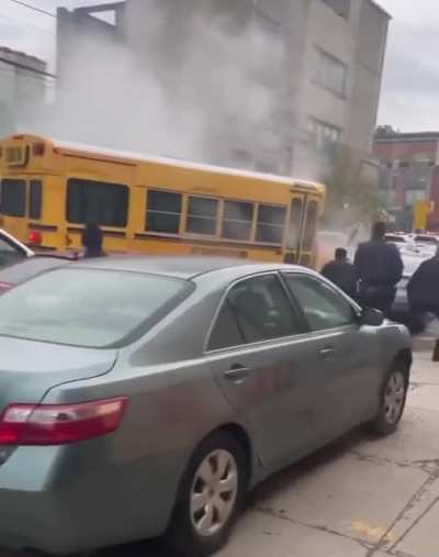 Man takes stolen school bus on joyride