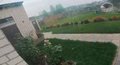 Longer and clearer video of Ukrainian soldiers pre-firing a Russian soldier hiding in a toilet in a town east of Kupyansk.