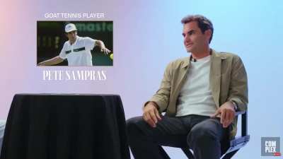 Roger Federer on who his GOATs are: "Edberg, Becker, Sampras, Rafa, and maybe Djokovic"