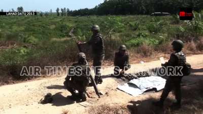 Footage of lahad datu standoff (2013)