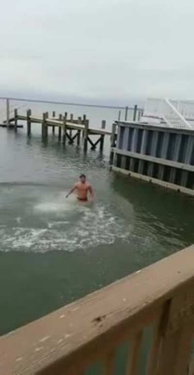 Didn’t realize water was that shallow