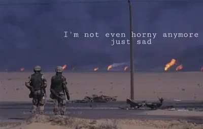 Thx guys I&rsquo;m not horny anymore but at what cost