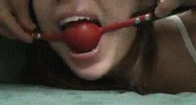 Closeup ballgag