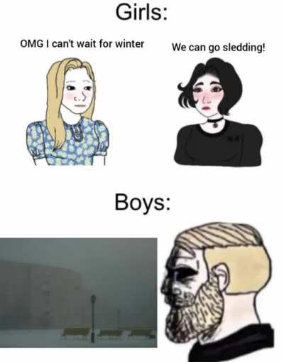 why does everybody in my town go sledding