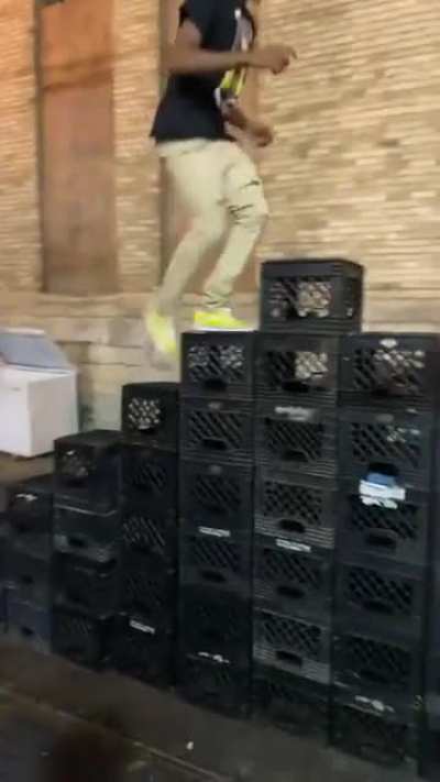Running up Crates