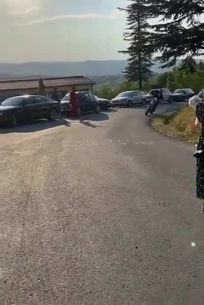 triumphant arrival of the groom