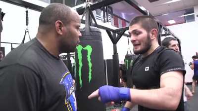 DC &amp;amp; Khabib clowning Dom Cruz