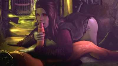 Serana Blowjob (Jujala) [Elder Scroll V: Skyrim]