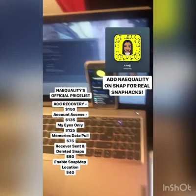 hit @naequality on snap to order any hacks for social media like account access, account recovery, my eyes only hacks & more! Group Link In Comments below