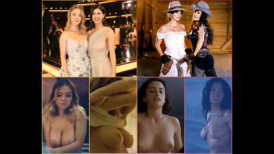 Pick a Threesome: Team 1( Sydney Sweeney, Alexandra Daddario) vs Team 2 ( Penelope Cruz, Salma Hayek)