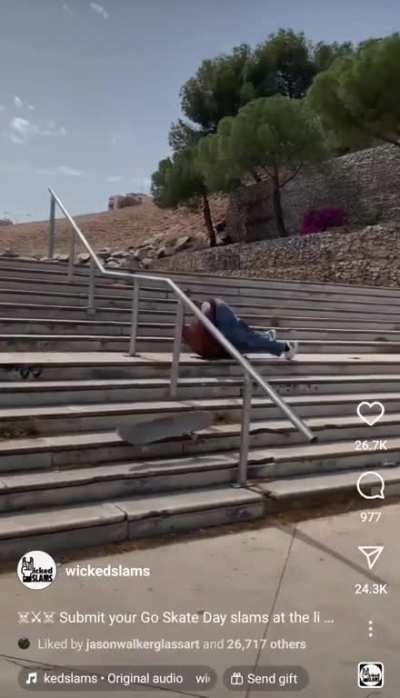 Somedays you get the rail and somedays the rail gets you