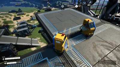 My friend and I playing Satisfactory!