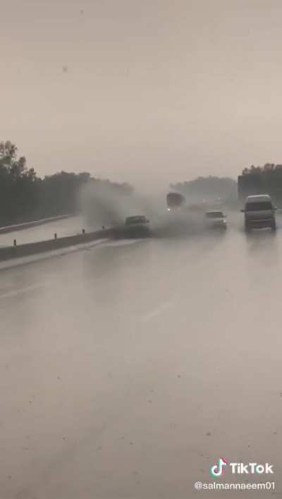 When the speed limit is 120, and you must go 120 (hydroplaning)