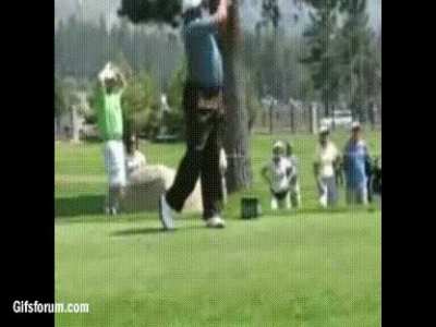 Charles Barkley's golf swing