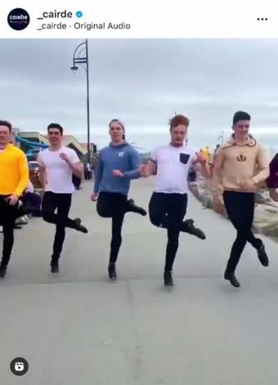 This Irish dancing group&rsquo;s fun choreography!