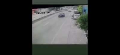 Van strikes a man repairing vehicle next to the road causing his death and the van fled the scene of the crime
