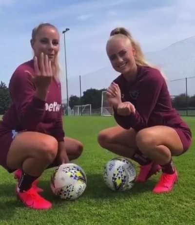 Alisha Lehmann and Adriana Leon