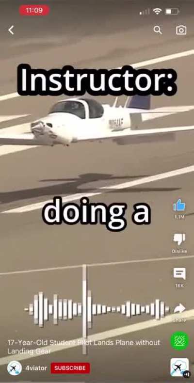 17 year old lands plane with no landing gear