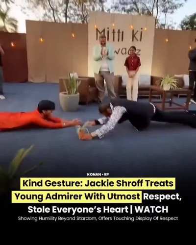 Jackie Shroff showed that real stardom lies in kindness. ❤️