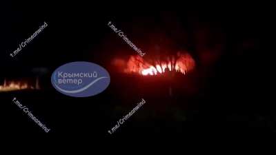 Footage from crash site of another alleged shot down Su-34, Kherson
