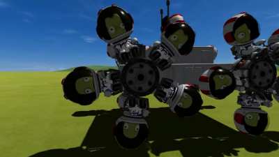 Wheels Made of Kerbals... Why Not?
