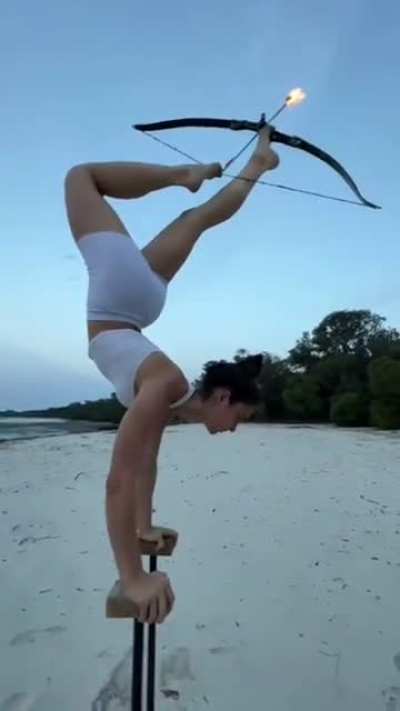 Girl that's talented with her feet 😁